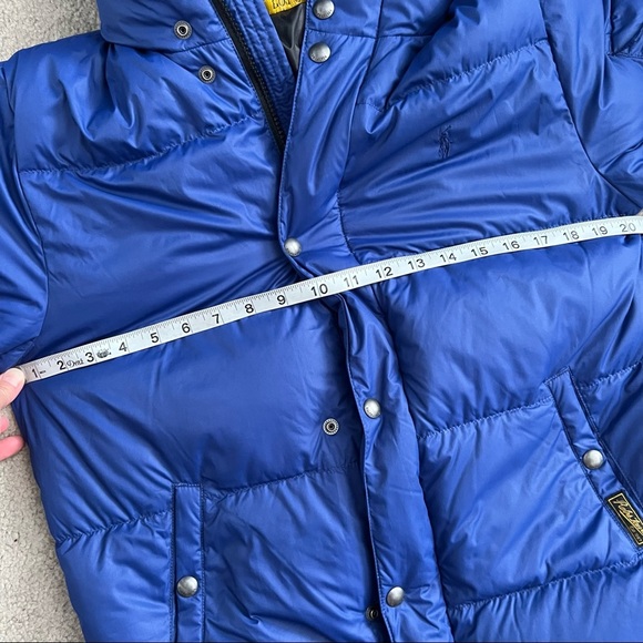Polo Ralph Lauren Big Kids Blue Hooded Puffer Down Jacket - Picture 11 of 13